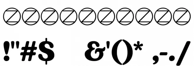 Bogart Trial Bold Font OTHER CHARS