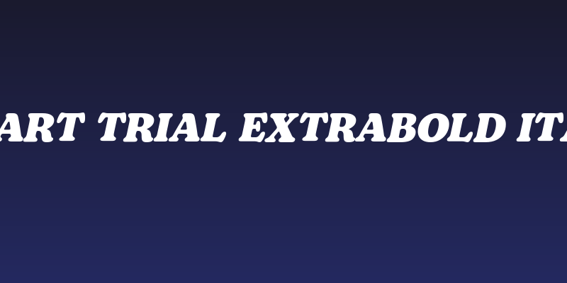 Bogart Trial Extrabold Italic Social Header