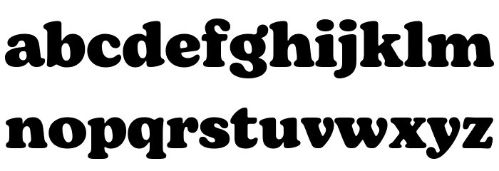Bogart Trial Extrabold Font LOWERCASE