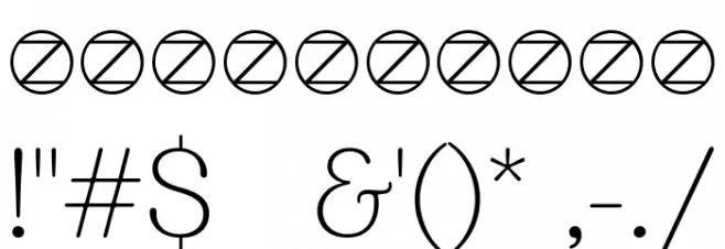 Bogart Trial Extralight Font OTHER CHARS