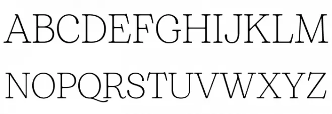 Bogart Trial Extralight Schriftart Groß