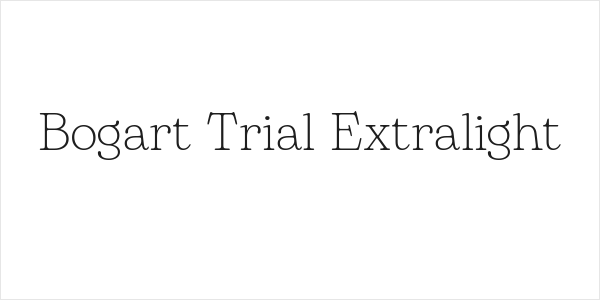 Bogart Trial Extralight Logo