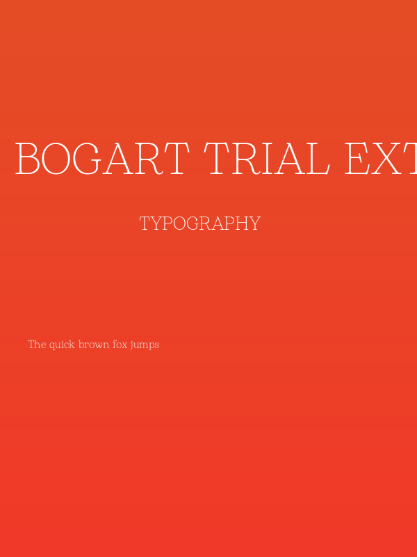 Bogart Trial Extralight Poster