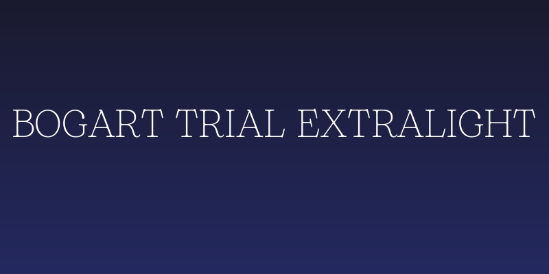 Bogart Trial Extralight Social Header