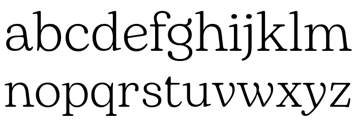 Bogart Trial Light Font LOWERCASE