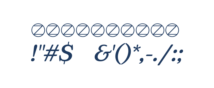 Bogart Trial Medium Italic Other Characters