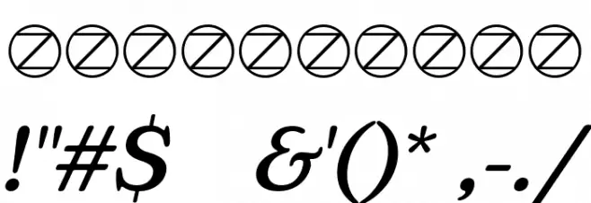 Bogart Trial Medium Italic Font OTHER CHARS