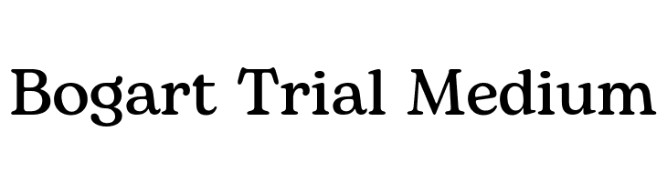 Bogart Trial Medium  Fuentes Gratis Descargar