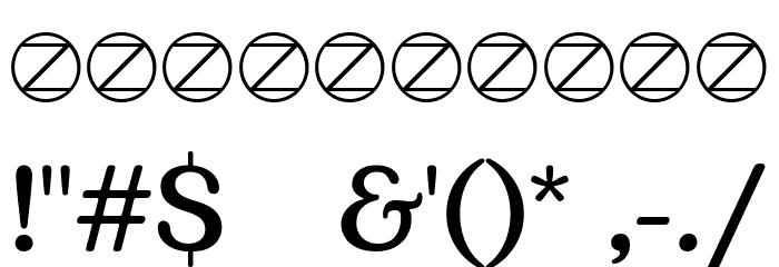 Bogart Trial Medium Font OTHER CHARS