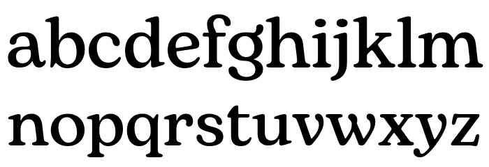 Bogart Trial Medium Font LOWERCASE