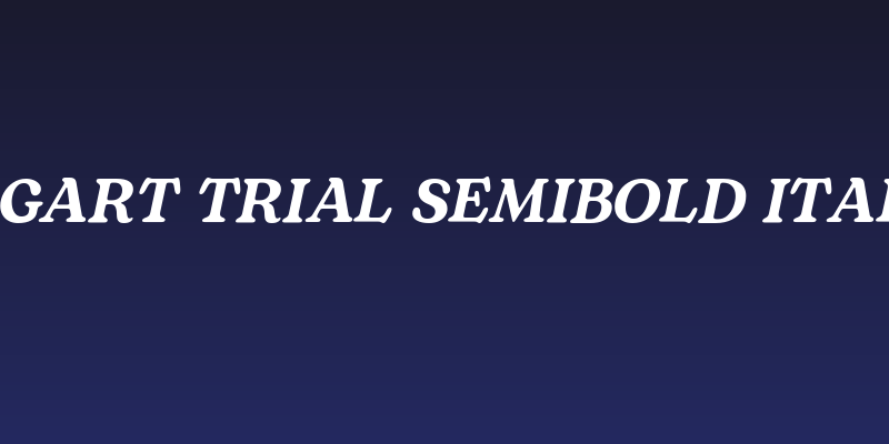 Bogart Trial Semibold Italic Social Header