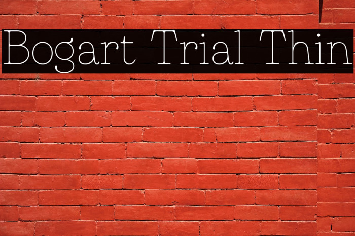 Bogart Trial Thin Example 1