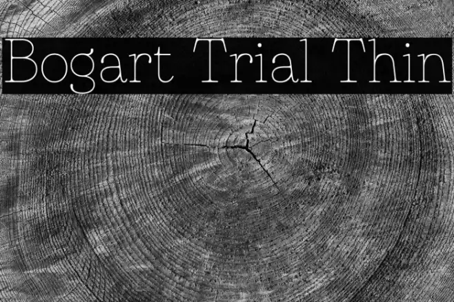 Bogart Trial Thin Font examples