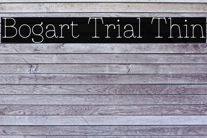 Bogart Trial Thin Example 3
