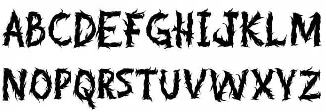Bogarts Metal Font Litere mari