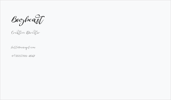 Bogbeast Business Card