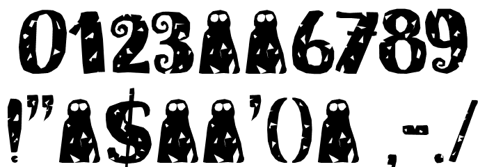 Bogeyman Eroded DEMO Regular Font OTHER CHARS