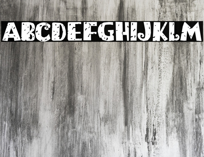 Bogeyman Eroded DEMO Regular Font examples