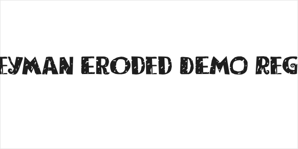 Bogeyman Eroded DEMO Regular Logo