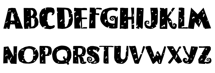 Bogeyman Eroded DEMO Regular Font LOWERCASE