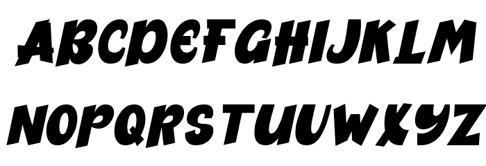 Bogies Bird Italic Font LOWERCASE