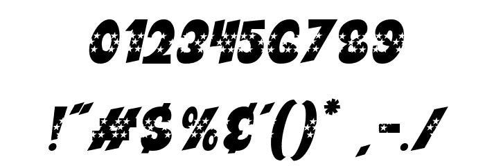 Bogies Bird Stars Italic Caratteri ALTRI CARATTERI