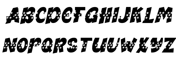 Bogies Bird Stars Italic Caratteri MINUSCOLO