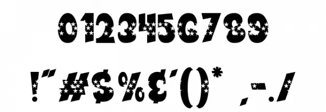 Bogies Bird Stars Font Alte caractere