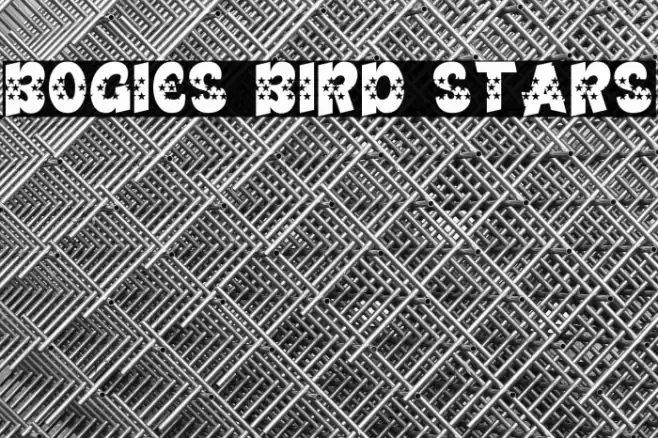 Bogies Bird Stars Font examples