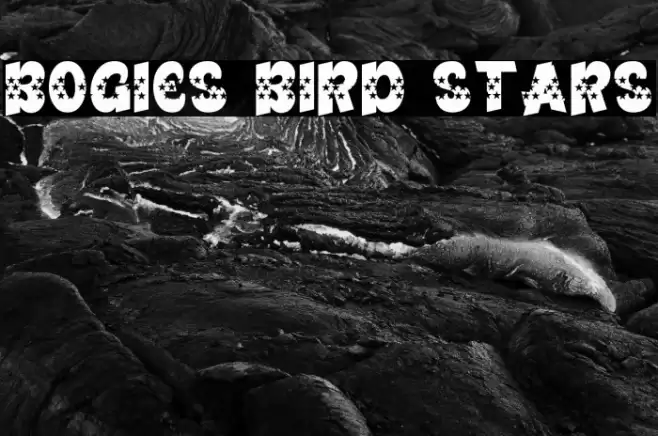 Bogies Bird Stars Font examples
