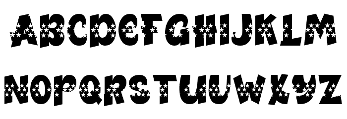 Bogies Bird Stars Font LOWERCASE
