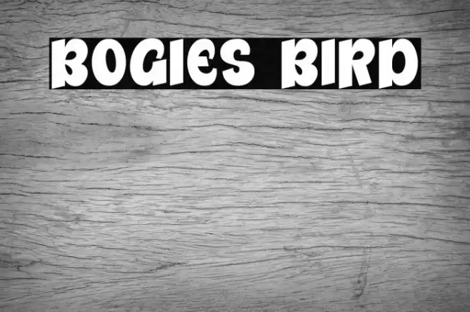 Bogies Bird Font examples