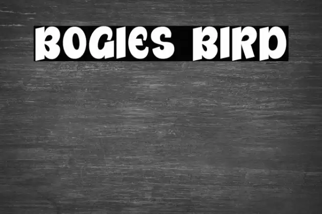 Bogies Bird Font examples