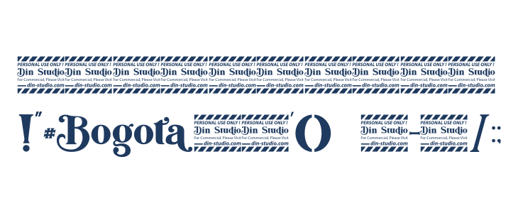 Bogota Bold Personal Use Other Characters