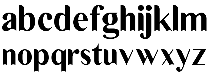 BogotaFREE Font LOWERCASE