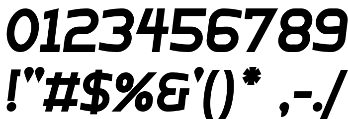 Bogotana!` Bold-Italic Font OTHER CHARS