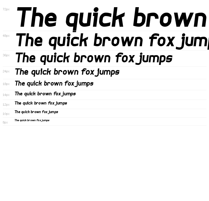 Bogotana!" Bold-Italic Waterfall