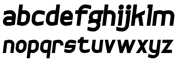 Bogotana!` Bold-Italic Font LOWERCASE