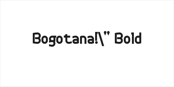 Bogotana!" Bold Logo