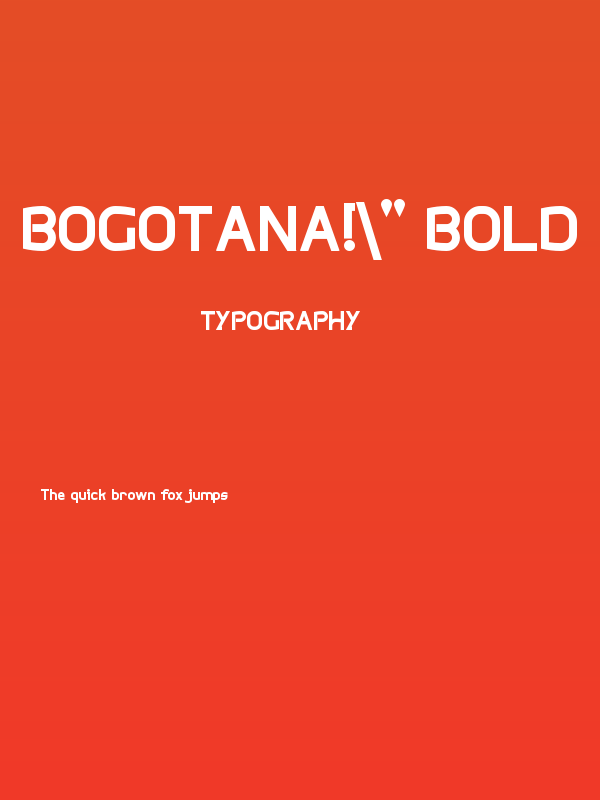 Bogotana!" Bold Poster