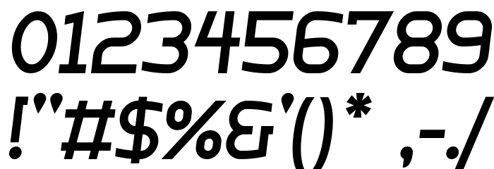 Bogotana!` Italic Font OTHER CHARS