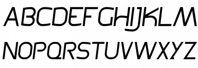 Bogotana!` Light-Italic Fonte MAIÚSCULAS