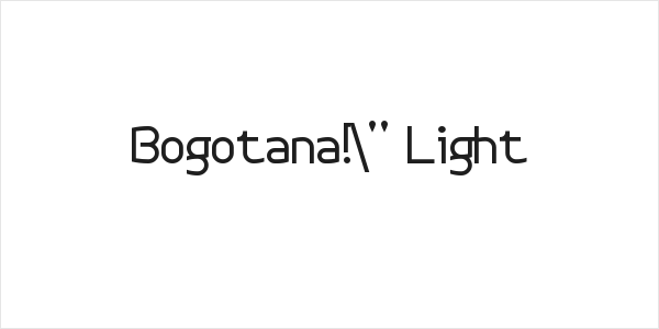 Bogotana!" Light Logo
