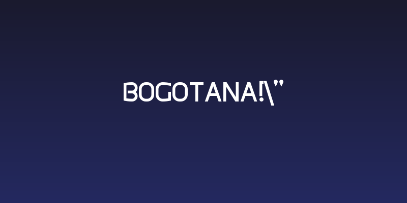 Bogotana!" Social Header
