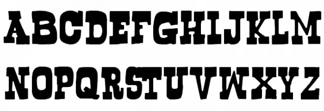 Bogusflow Шрифта ВЕРХНИЙ