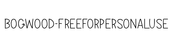 Bogwood - Free For Personal Use  font caratteri gratis