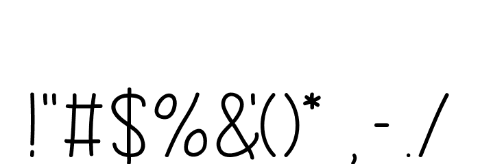 Bogwood - Free For Personal Use Font OTHER CHARS
