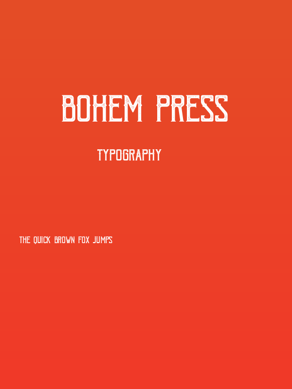 Bohem Press Poster