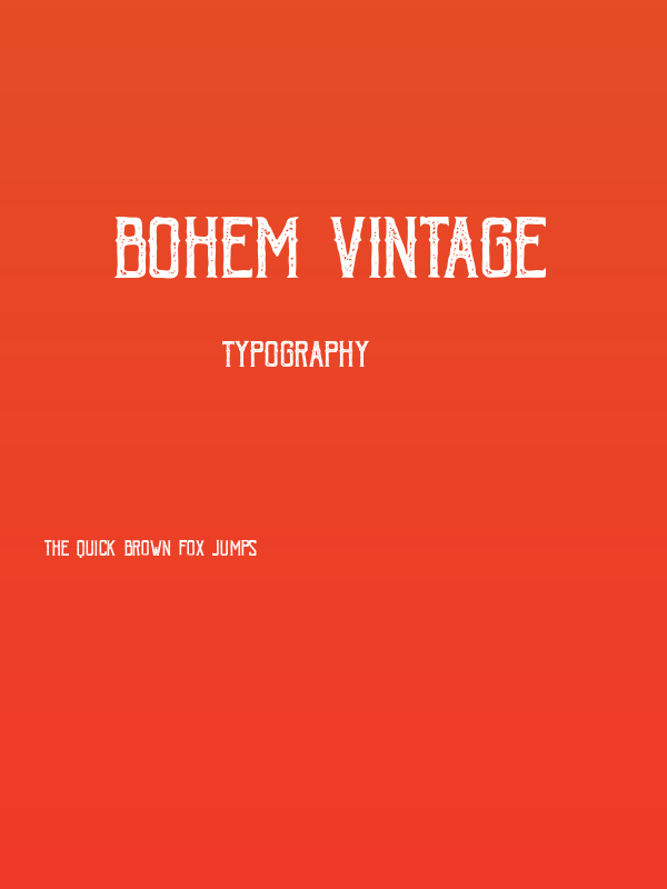 Bohem Vintage Poster