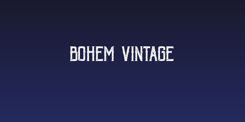 Bohem Vintage Social Header